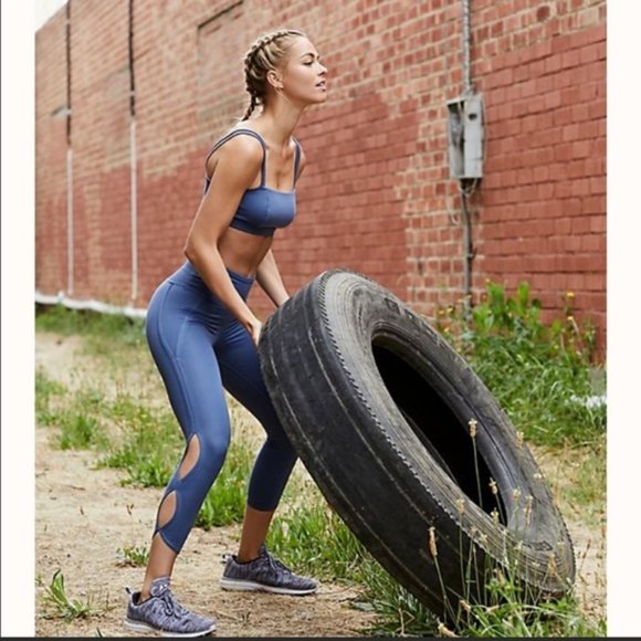 NWT Free People Movement Blue Infinity Leggings - Picture 4 of 9